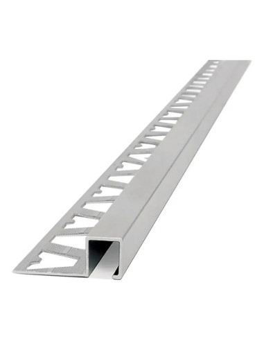 Guardacanto Quadra Cromo Mate 10 mm X 5 mm X 2,5 (1423)